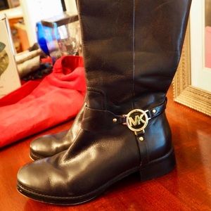 Michael Kors Black Riding Boots